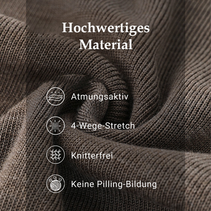 🔥Black Friday Aktion 49% Rabatt🔥Elegante und stilvolle Faltenkleider mit Rundhalsausschnitt für Damen