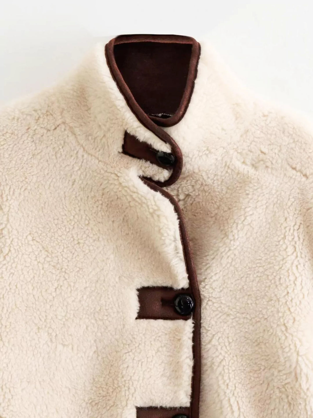 Loravi™ Contrast-Tie Short Pile Jacket